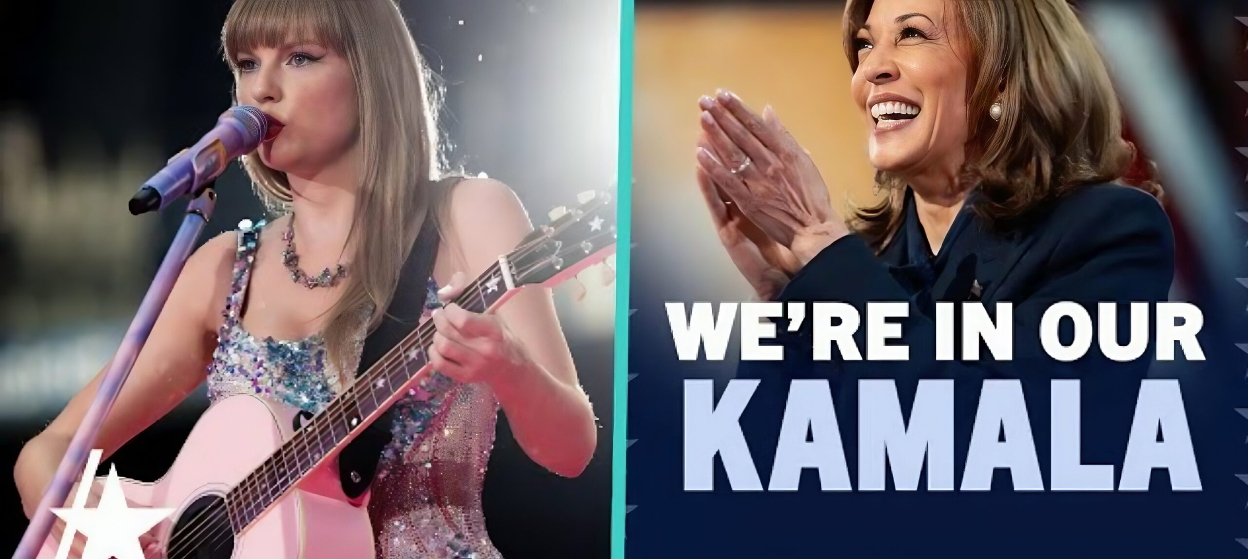 Taylor Swift-Themed Billboards For Kamala Harris Appear In NYC